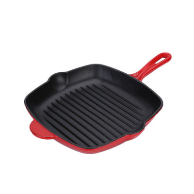 Duracast a 9 pollici ha smaltato la griglia Pan With Long Handle del ghisa