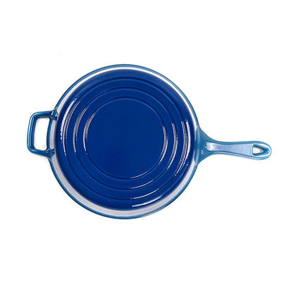 Casseruola per padella in ghisa da 3 litri 2 in 1 cottura multiuso
