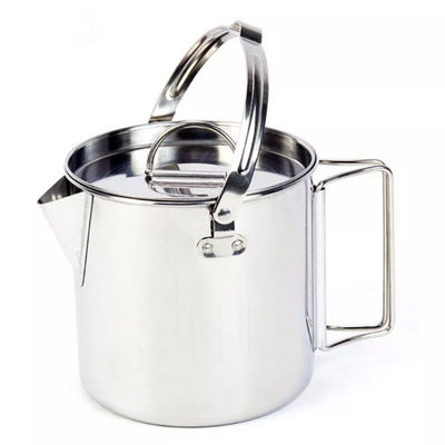 1.2L che si accampa cucinando la piegatura dell'insieme tratta il bollitore di tè di campeggio di acciaio inossidabile