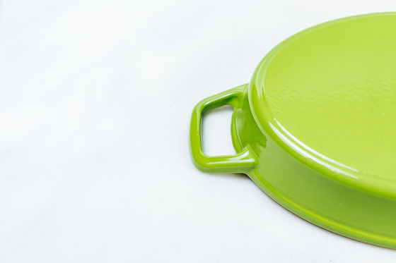 Ghisa del ODM dell'OEM che frigge lo SGS della pentola di Pan Easy Lifting Oval Roasting