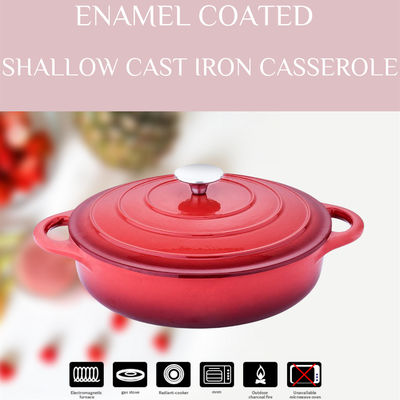 Cuoco unico Enameled Oval Dutch Oven With Lid Size 30cm 4.2/5.5kg