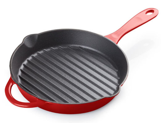 L'OEM in tondo ha smaltato la padella rivestita del ghisa resiste alle temperature elevate