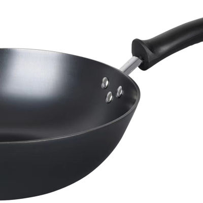 Mescoli il wok cinese di Pan Anti Rust Non Stick del wok cinese della frittura con il coperchio