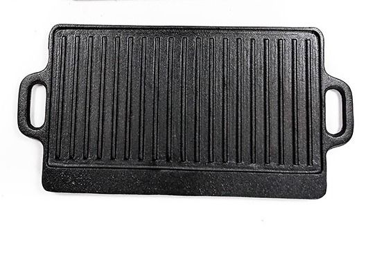 Piastra rettangolare del ghisa di due maniglie con le creste 18x9.4x0.6inch