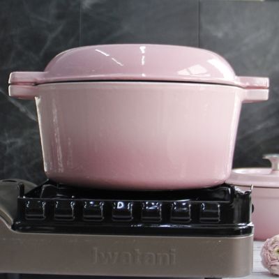 Sette di utensili da cucina per forno a doppio cilindro in ghisa smaltata