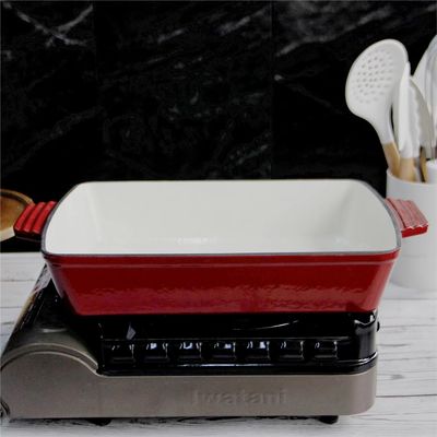Smalti la padella ricoprente 2.5/4kg del ghisa la pentola della torrefazione del ghisa