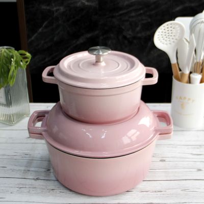 Sette di utensili da cucina per forno a doppio cilindro in ghisa smaltata