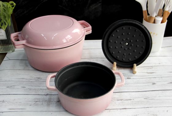 Sette di utensili da cucina per forno a doppio cilindro in ghisa smaltata