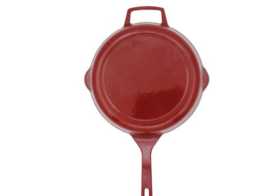 Non il bastone ha smaltato la padella del ghisa frigge nel grasso bollente Pan With Handles