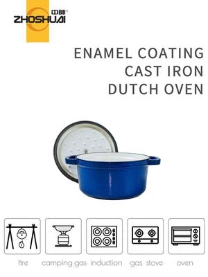 Forno olandese smaltato variopinto 18/20/22/24/26cm del ghisa