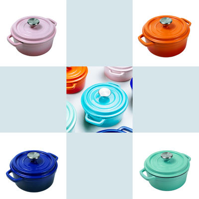 stile classico del forno olandese di Oven Enamel Covered Round Dutch del ghisa di 20cm