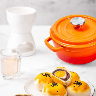 Ghisa amichevole Oven With Two Handles olandese di Eco di progettazione del paese