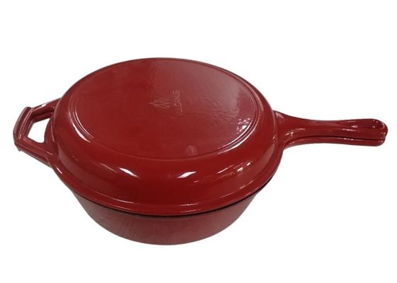Padella su ordinazione BSCI/SGS/ISO9001 della casseruola del ghisa 3.2Qt