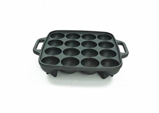 Griglia Pan For Stovetop di Takoyaki della piastra della griglia del ghisa dello SGS di BSCI