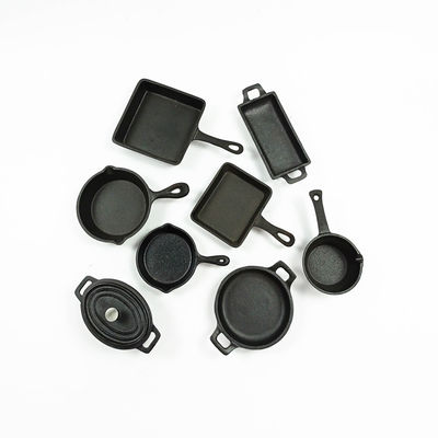 Ghisa del ODM dell'OEM che frigge Pan Grill Pan Set pre condito BSCI