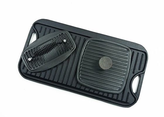 piastra Pan With Press del barbecue della piastra della griglia del ghisa di 51.2*26.5cm