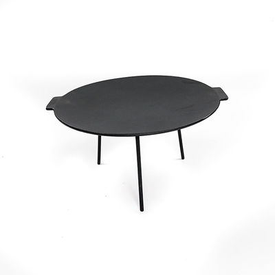 la griglia del ghisa 5.5kg di 44cm cuoce non la griglia sulla piastra Pan With del bastone 3 gambe