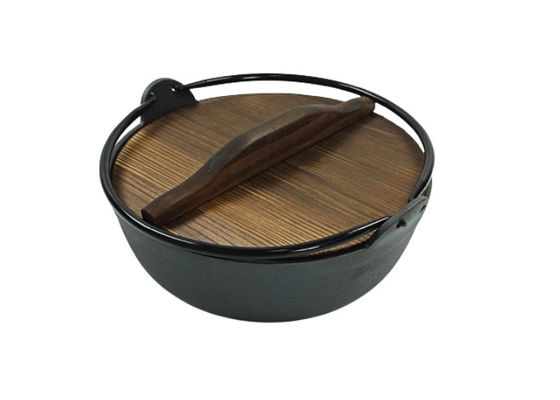 18/20/27 di coperchio olandese di Oven Pre Seasoned With Wooden del ghisa di cm