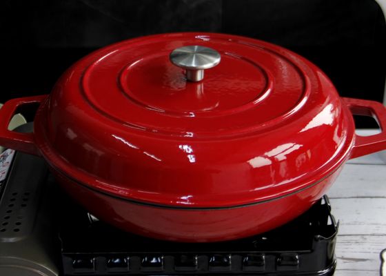 La casseruola affidabile smaltata del ghisa il vaso 29/31cm della minestra del ghisa