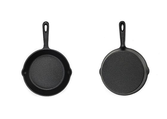 Preseasoned il ghisa che frigge la cima della stufa di Pan With Long Handle For