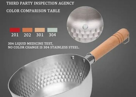 Piccola base piana di dissipazione di calore della casseruola di acciaio inossidabile 304