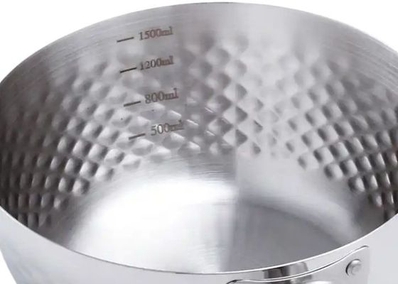 le pentole di acciaio inossidabile di 20/22cm mettono la casseruola di acciaio inossidabile 304 con il coperchio di vetro