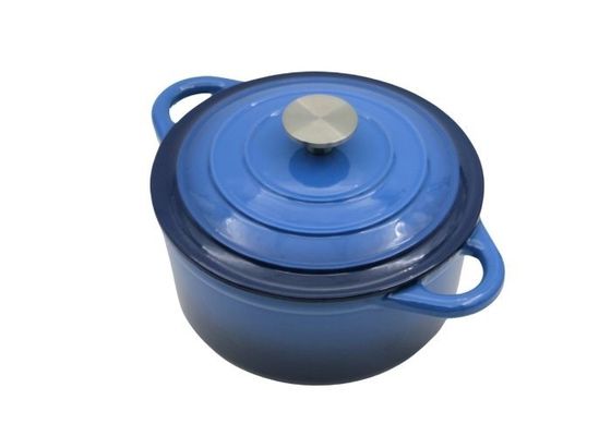 Piatto blu della casseruola dello smalto con il coperchio per tutta la stufa 3.8/5/5.3kg
