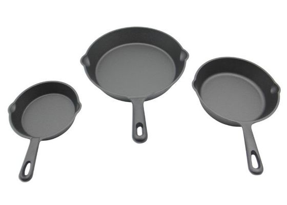 ghisa di 16cm che frigge Pan Deep Cast Iron Skillet per la frittura di scalpore