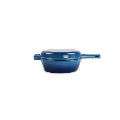Lo SGS di BSCI ha smaltato le pentole Pan Lid And Stew Pot 2 del ghisa in 1