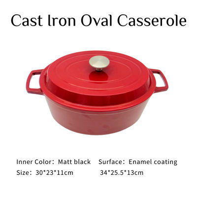 Smalti il ferro maniglie 4.5L/6.8L due di Stew Pot per articolo da cucina