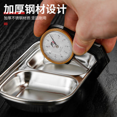 Salsa di condimento divisa piatto di immersione in acciaio inossidabile OEM &amp; ODM per ristorante domestico