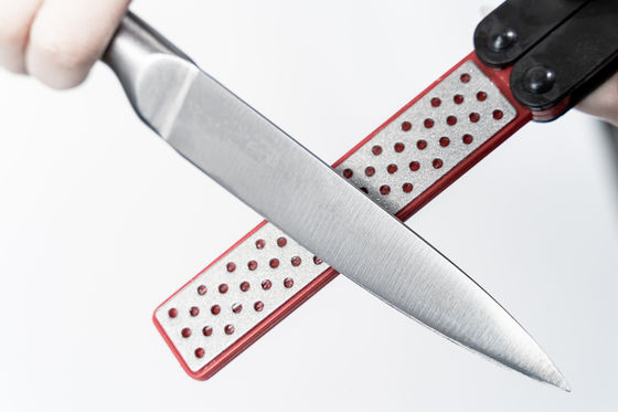 Doppio coltello parteggiato Whetstone che piega Diamond Sharpener Polish Camping