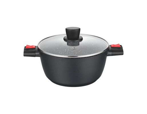Vaso di alluminio del bastone versatile per il nero di Cooktops di induzione