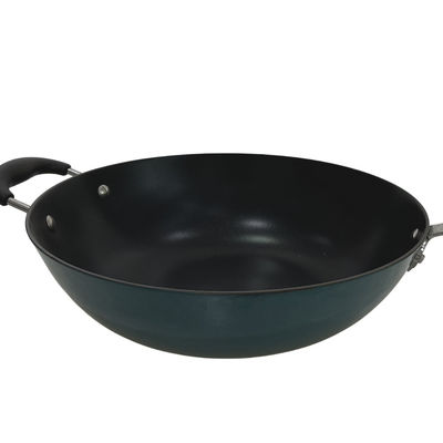 Maniglia cinese classica di Pan Skillet With Removable Silicone del wok del ghisa 11Inch