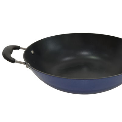 Wok cinese della padella premio del ghisa 13Inch con il coperchio e non il bastone di vetro temperati