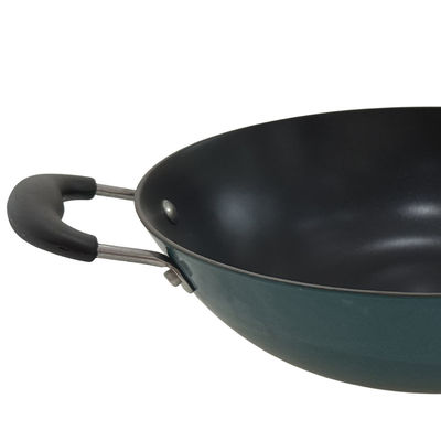 Maniglia cinese classica di Pan Skillet With Removable Silicone del wok del ghisa 11Inch