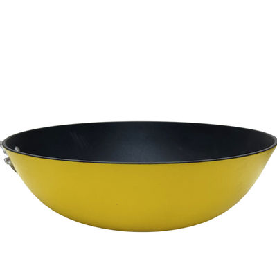 Maniglia cinese classica di Pan Skillet With Removable Silicone del wok del ghisa 11Inch