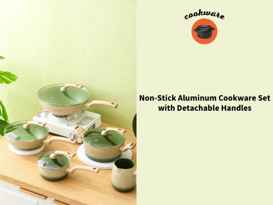 Casseruola di alluminio resistente con non l'interno del bastone