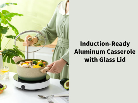 Casseruola di alluminio resistente con non l'interno del bastone