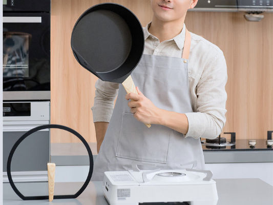 La padella resistente 9.5Inch del graffio non attacca con rivestimento di rame