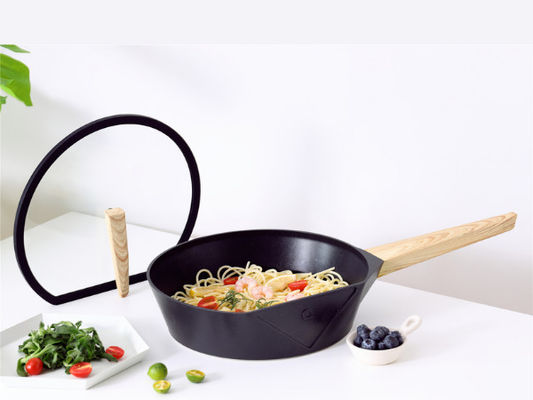 Pentola di alluminio leggera 12Inch del pancake con non il nero ricoprente del bastone