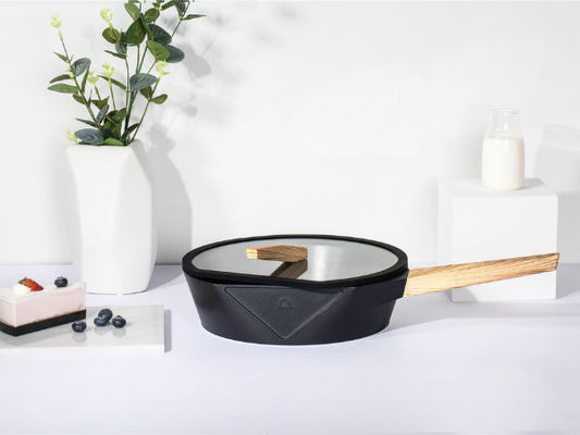 Pentola di alluminio leggera 12Inch del pancake con non il nero ricoprente del bastone