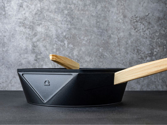 pentole di alluminio 11Inch che friggono la base d'acciaio di Pan Heavy Duty With Stainless