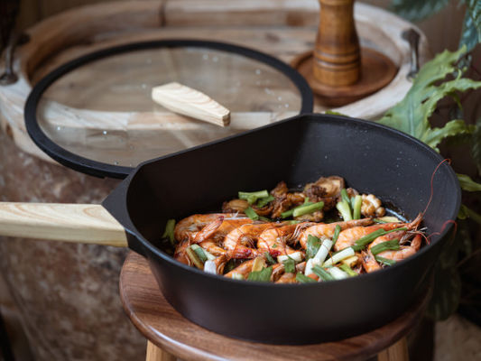 Rivestimento di cottura sano di Pan Non Stick With Titanium della padella del ghisa 10Inch