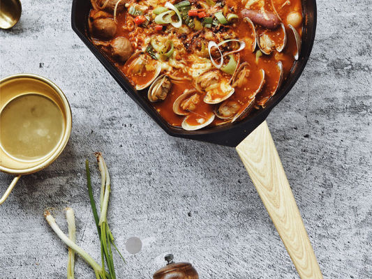 Bastone di frittura di alluminio premio di 10Inch Pan With Detachable Handle Black non