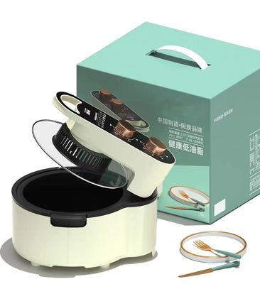 peso della friggitrice 2.85kg dell'aria del nero 5L NUOVO 1200W