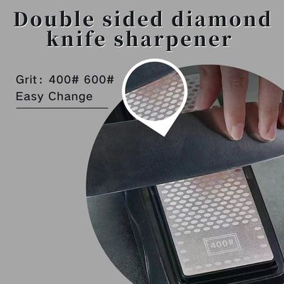 sabbia su due lati di 1.Premium Diamond Knife Sharpener-400/1000 per la riparazione &amp; Resharpening