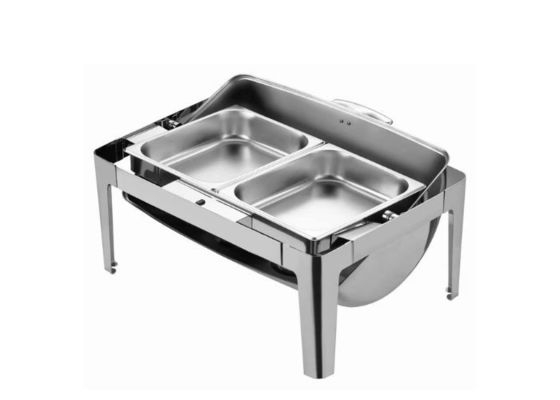 Isolamento visibile rettangolare Flip Meal pieno di acciaio inossidabile Buffy Stove Heating Meal Hotel