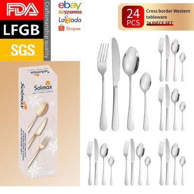 La coltelleria portatile dell'acciaio inossidabile 304 ha messo perfetto per la sala da pranzo