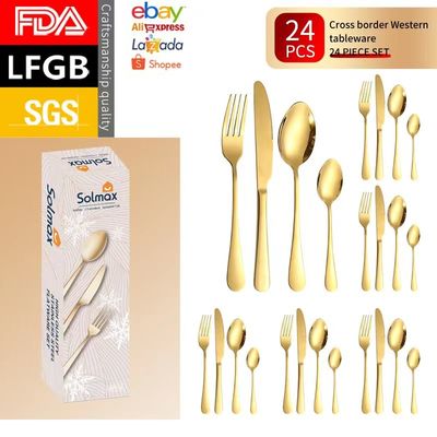 La coltelleria portatile dell'acciaio inossidabile 304 ha messo perfetto per la sala da pranzo